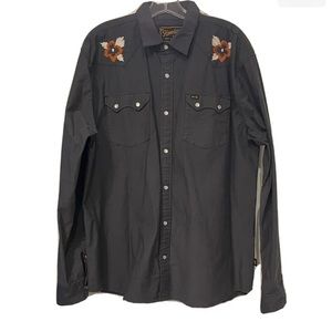 NEW - Howler Brothers Gaucho Crosscut SnapShirt Desert Blossom Size L.